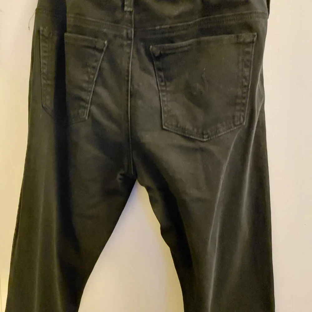 AG Jeans The Stilt Cigarette Leg Jeans Black Size 27 Mid-Rise Stretch Denim - Picture 6 of 8
